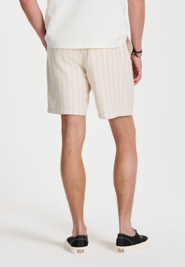 Afbeelding van 1425102977 - LEWIS STRIPES - 1057 - Beige - Short - Shiwi